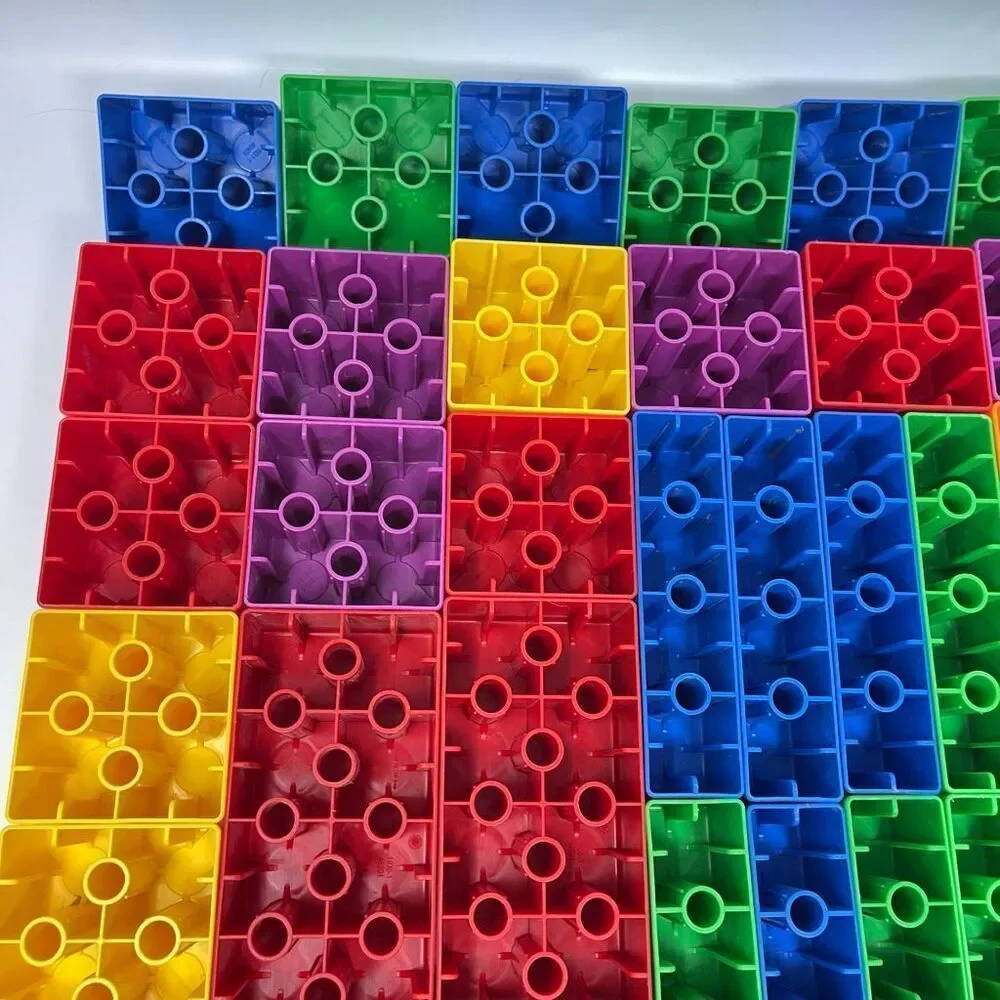 Vintage Lego Quatro Bucket Lid 73 Building Blocks Bricks Set 5357 XL Duplo 2004 - Picture 13 of 15